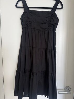 Classic Black Tiered Sundress